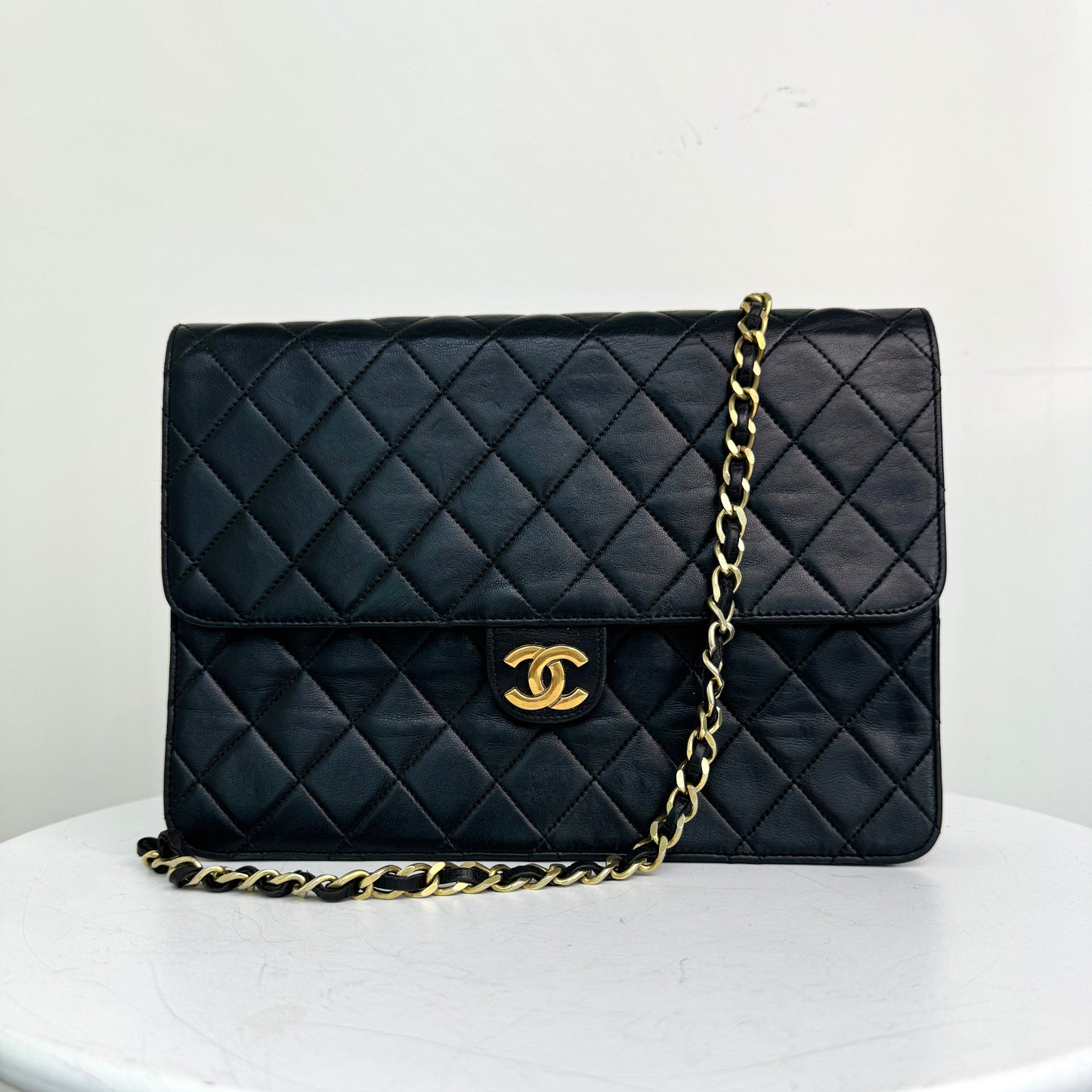 Chanel Single Flap Bag 18k ghw