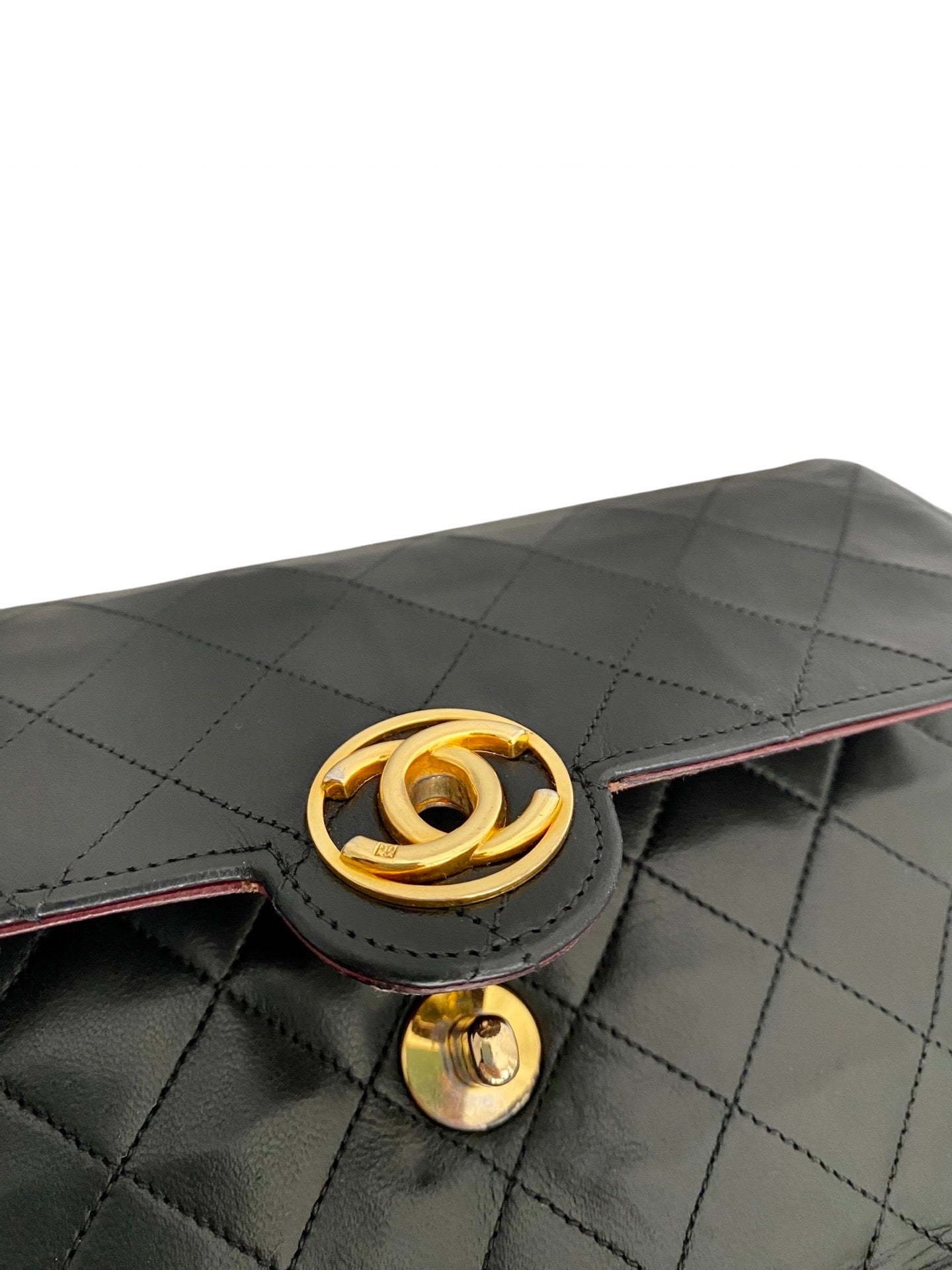 Vintage Chanel Flap Bag 24k gold plated