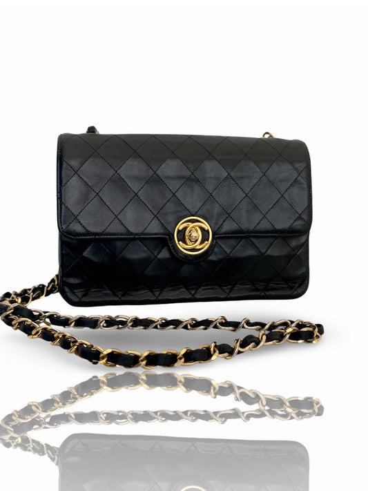 Vintage Chanel Flap Bag 24k gold plated