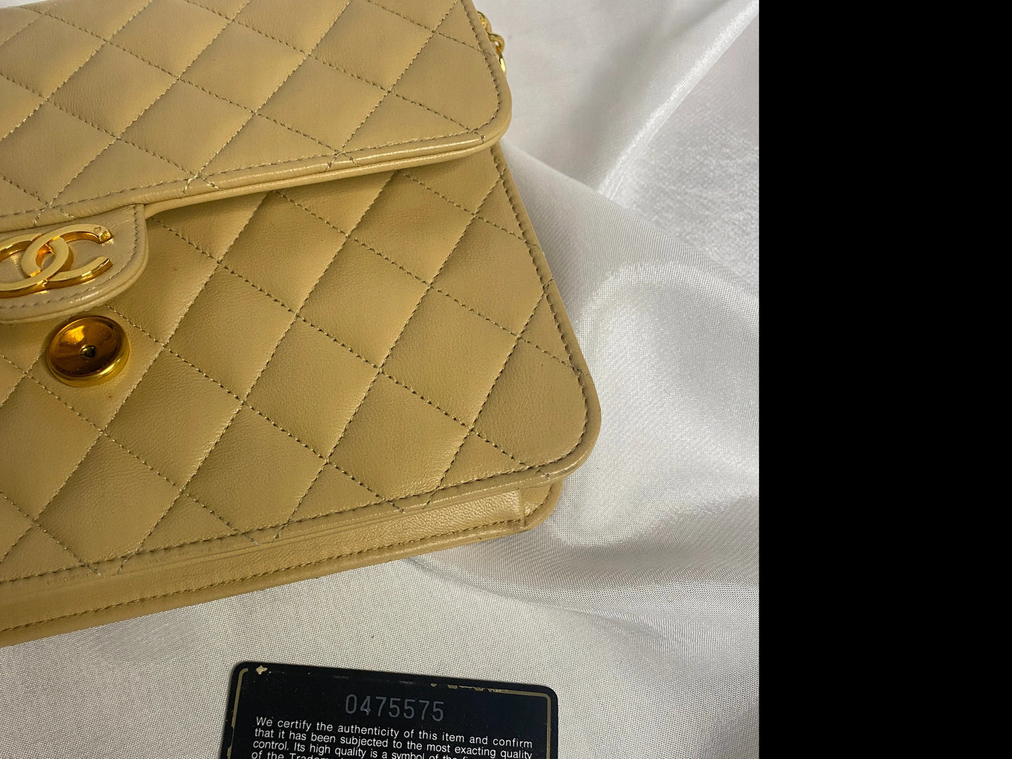 Chanel Single Flapbag Beige GWH SMALL