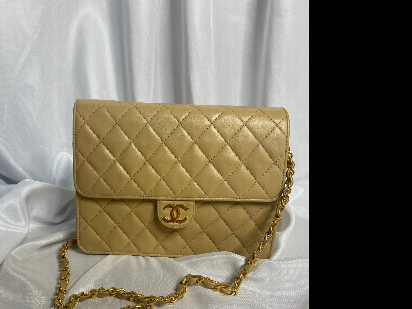 Chanel Single Flapbag Beige GWH SMALL