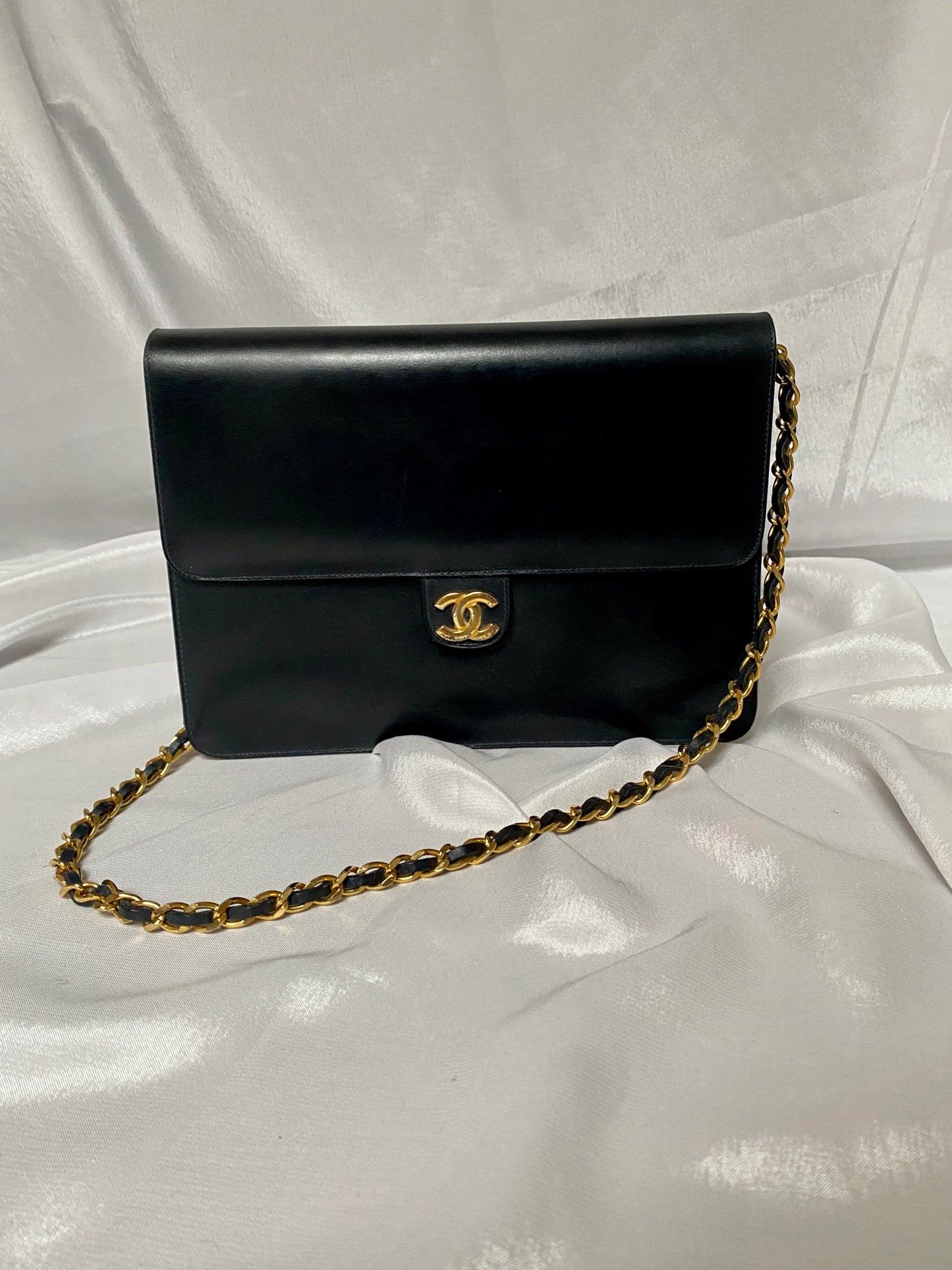 Chanel Single Flapbag Zwart GWH MEDIUM