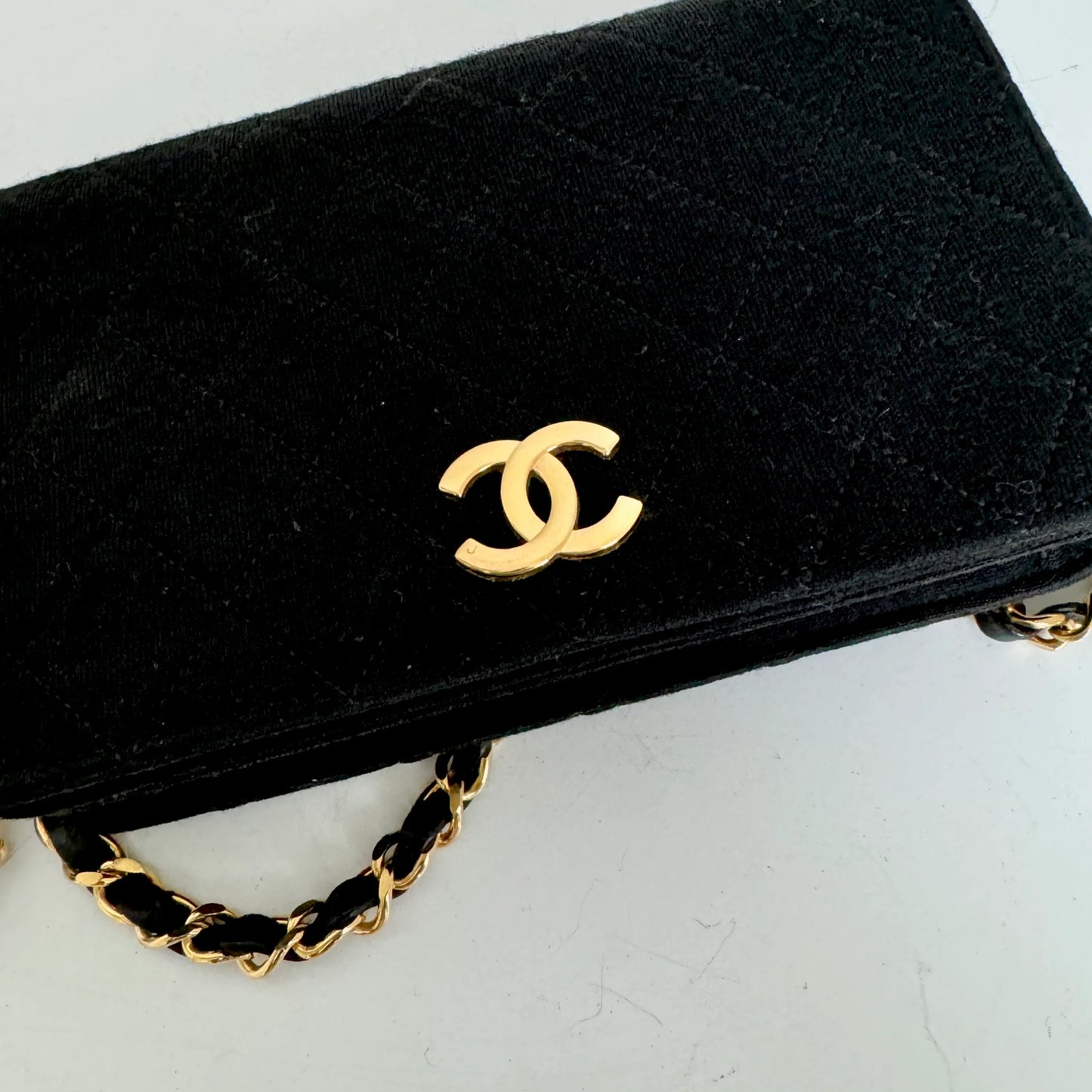 Chanel Matelasse Full Flapbag MINI Stof 24k GHW