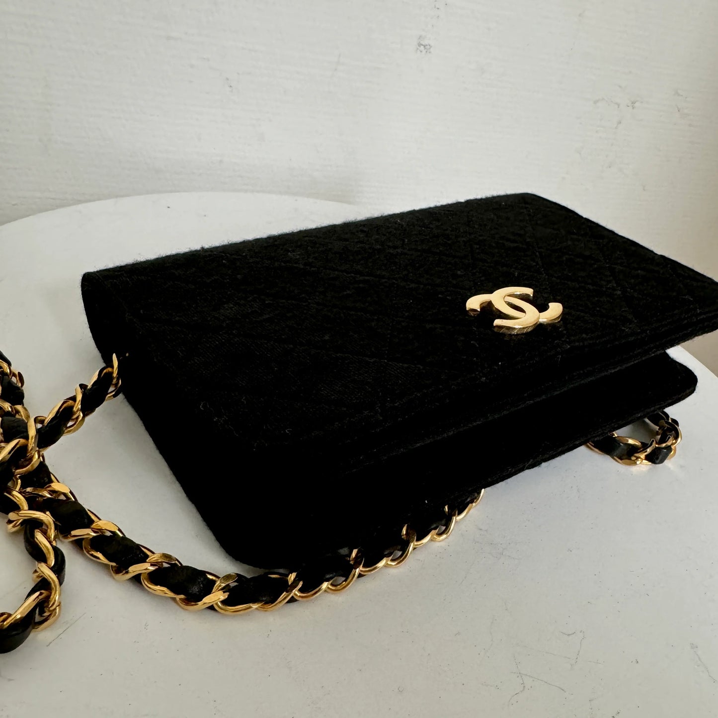 Chanel Matelasse Full Flapbag MINI Stof 24k GHW