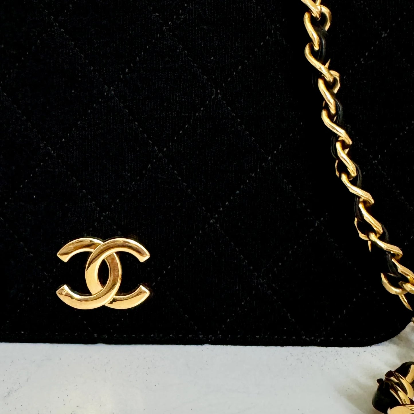 Chanel Matelasse Full Flapbag MINI Stof 24k GHW