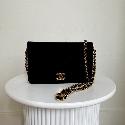 Chanel Matelasse Full Flapbag MINI Stof 24k GHW