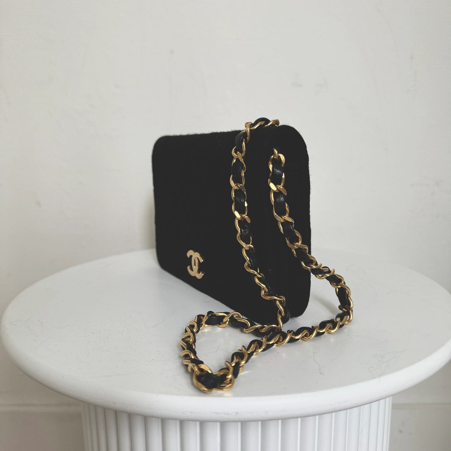 Chanel Matelasse Full Flapbag MINI Stof 24k GHW