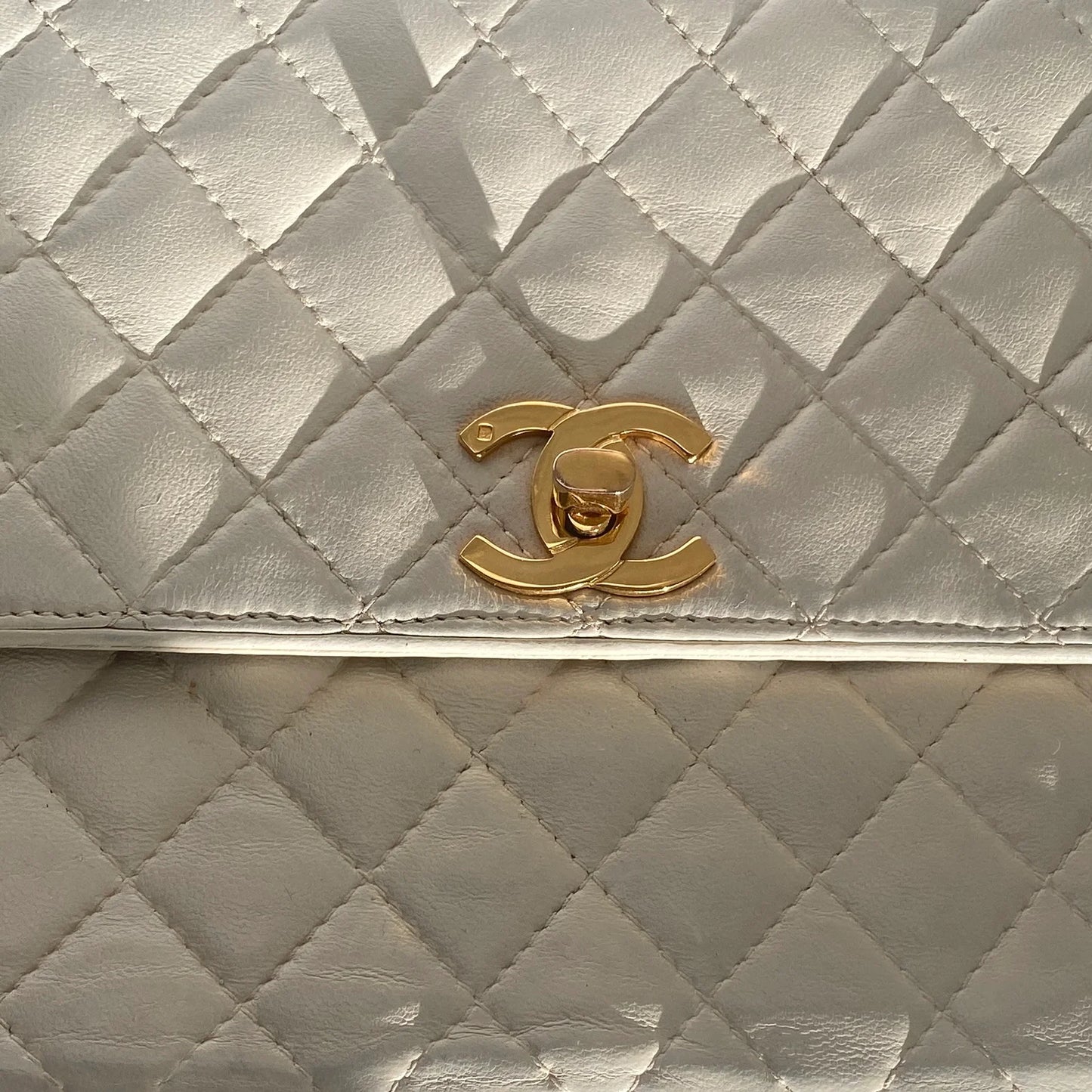 Chanel Single Flapbag Creme GWH SMALL