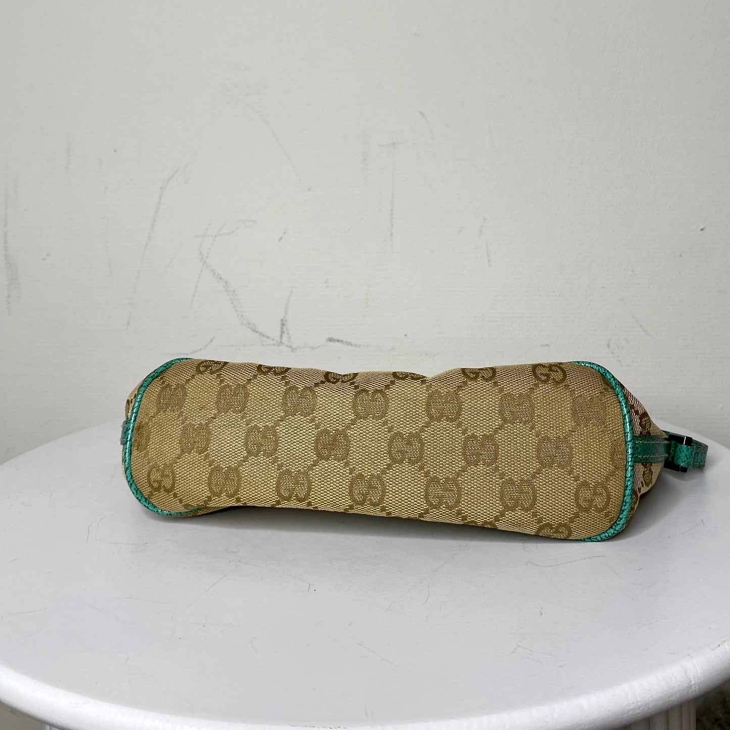 Gucci Boat Bag Beige Mint Green