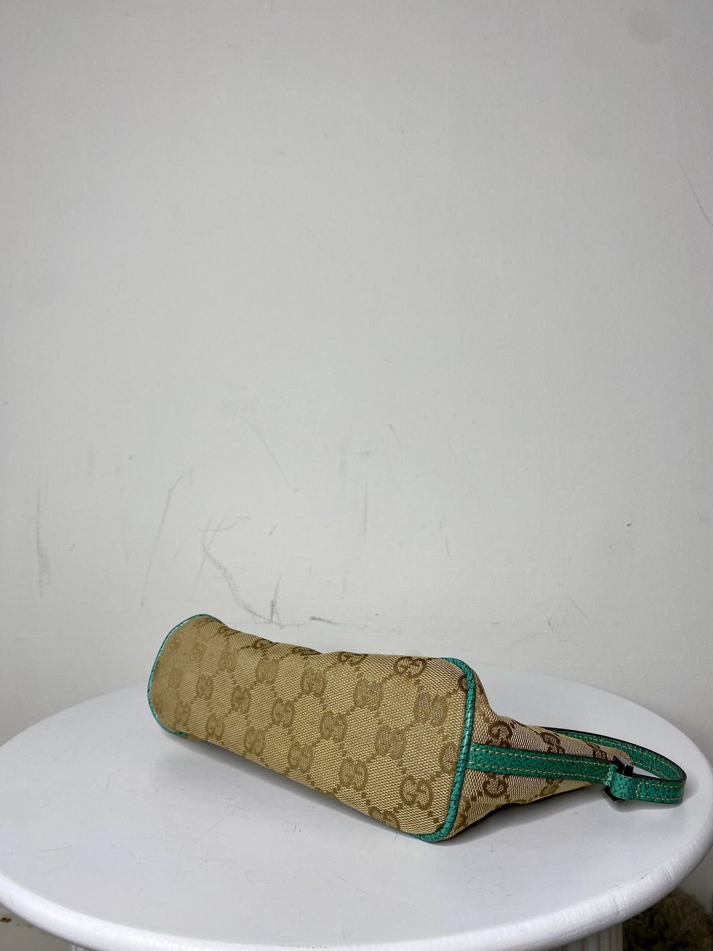 Gucci Boat Bag Beige Mint Green