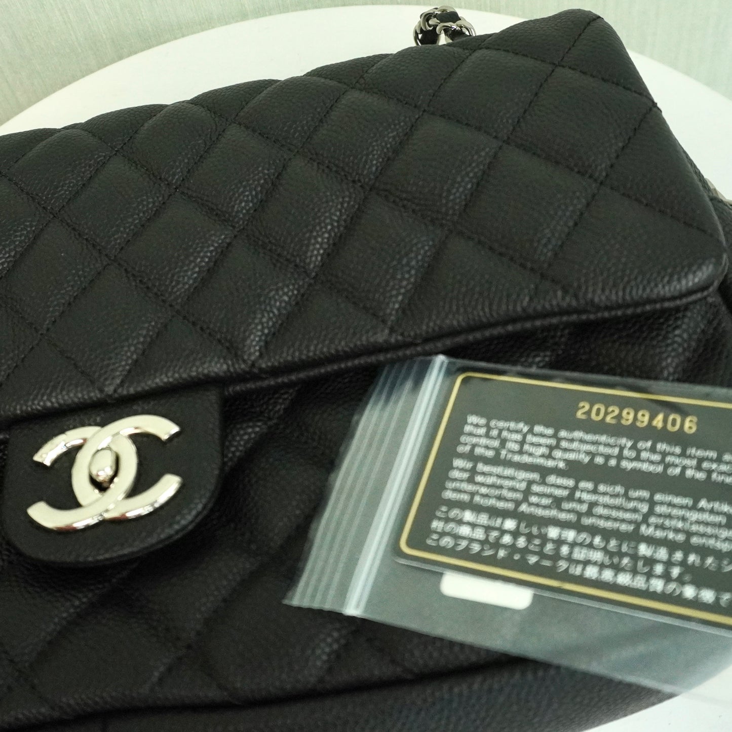 Chanel Easy Flap Bag Jumbo Caviar SHW