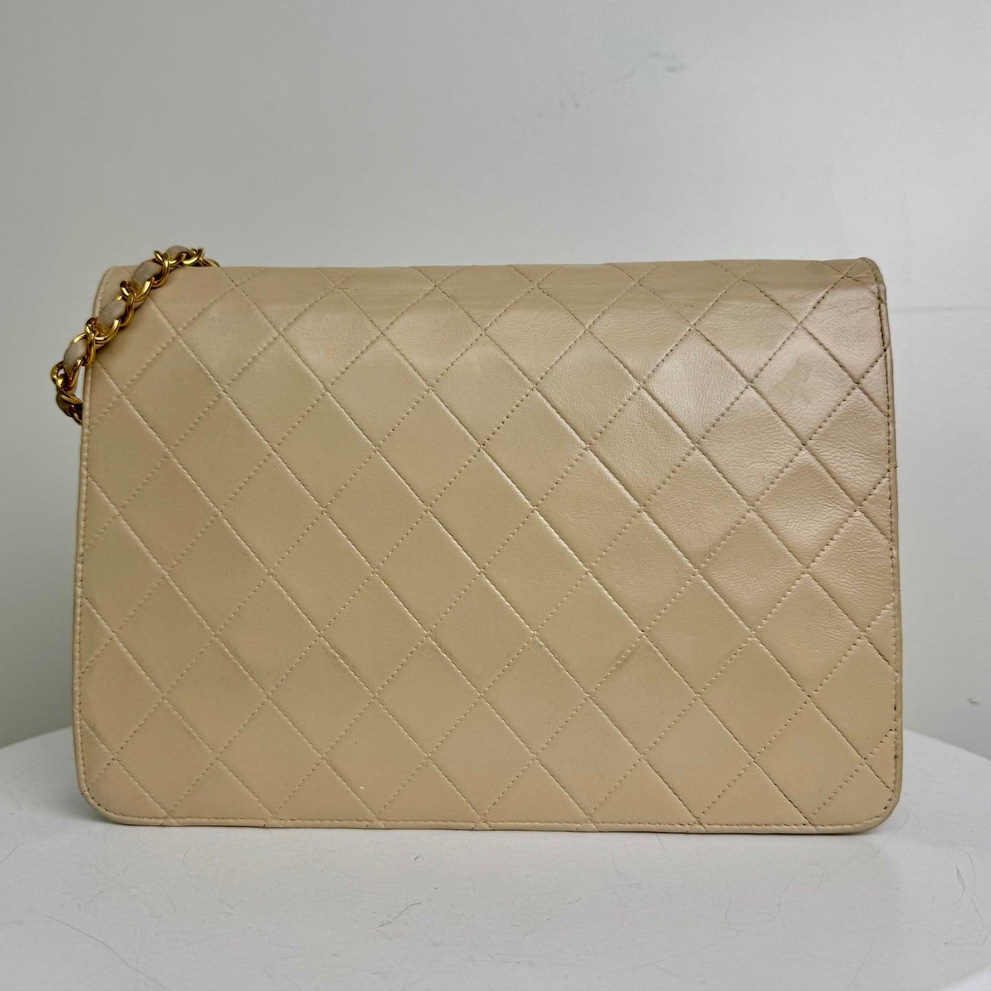 Chanel Single Flapbag Medium Beige