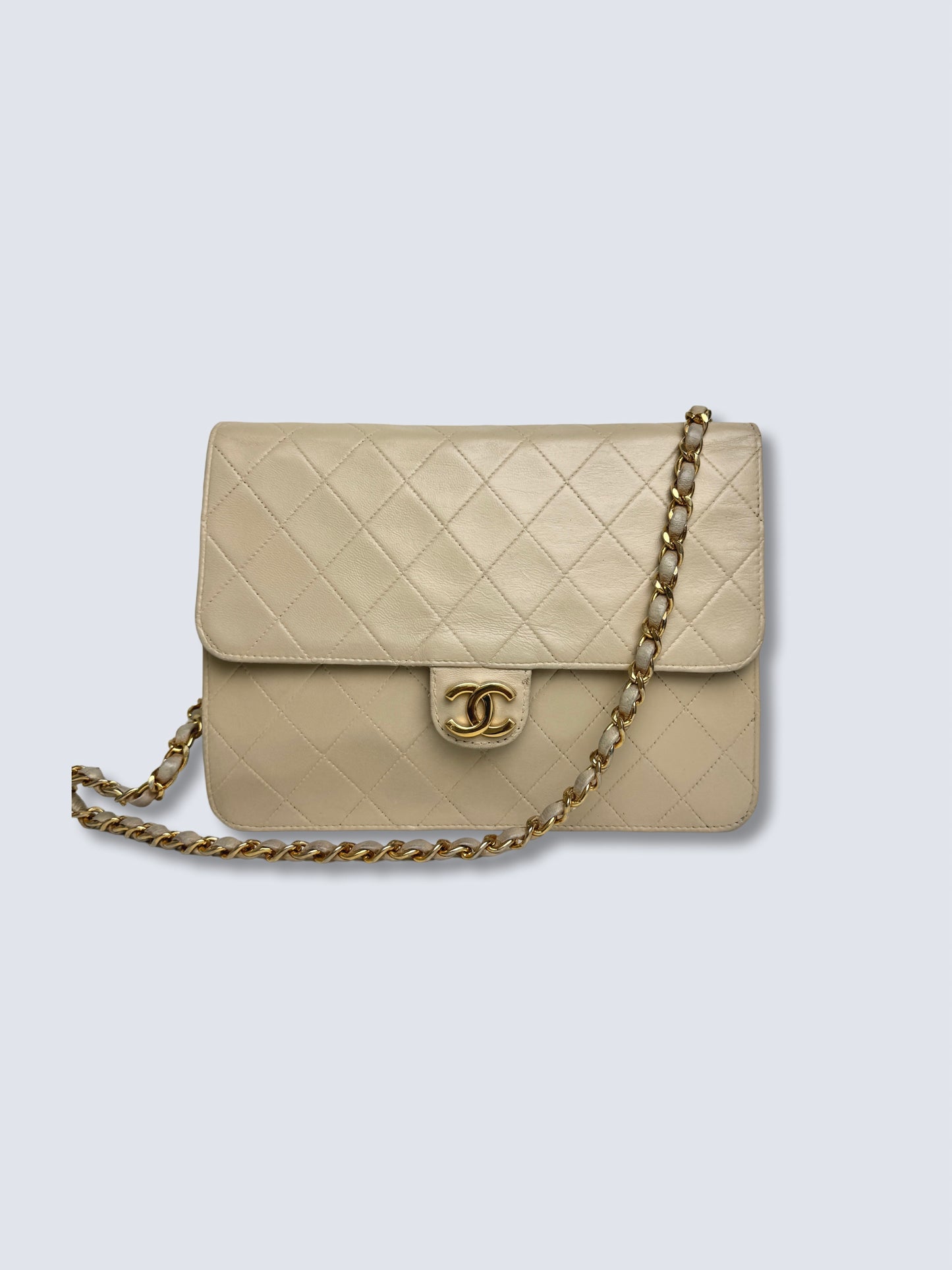 Chanel Single Flapbag Medium Beige