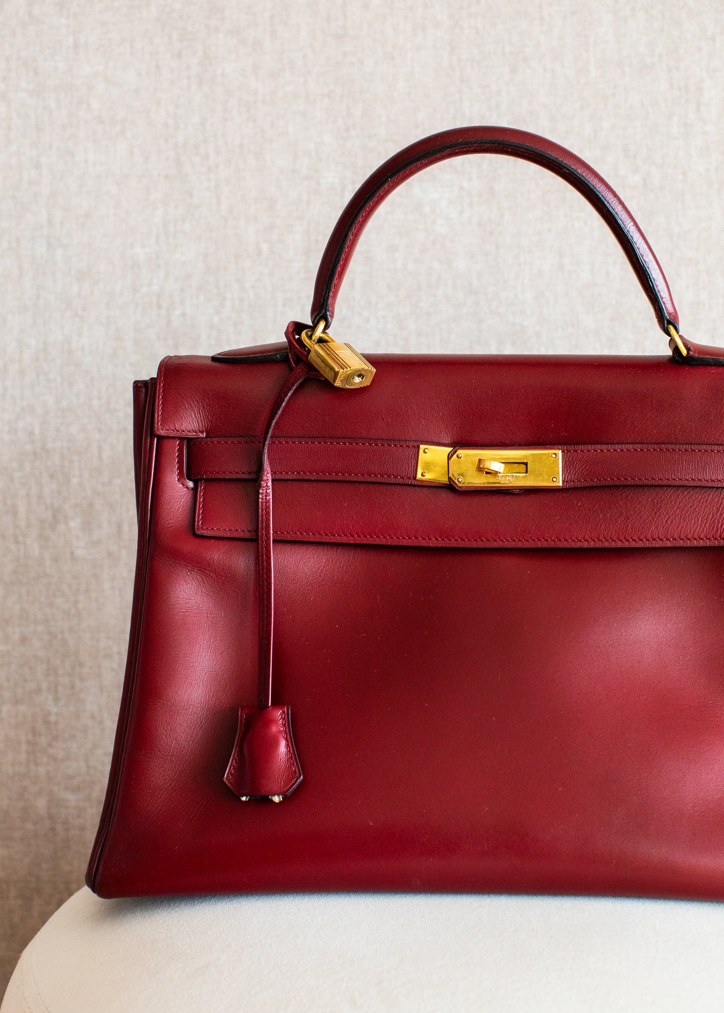 Hermès Kelly 32 Box Calf Rouge H