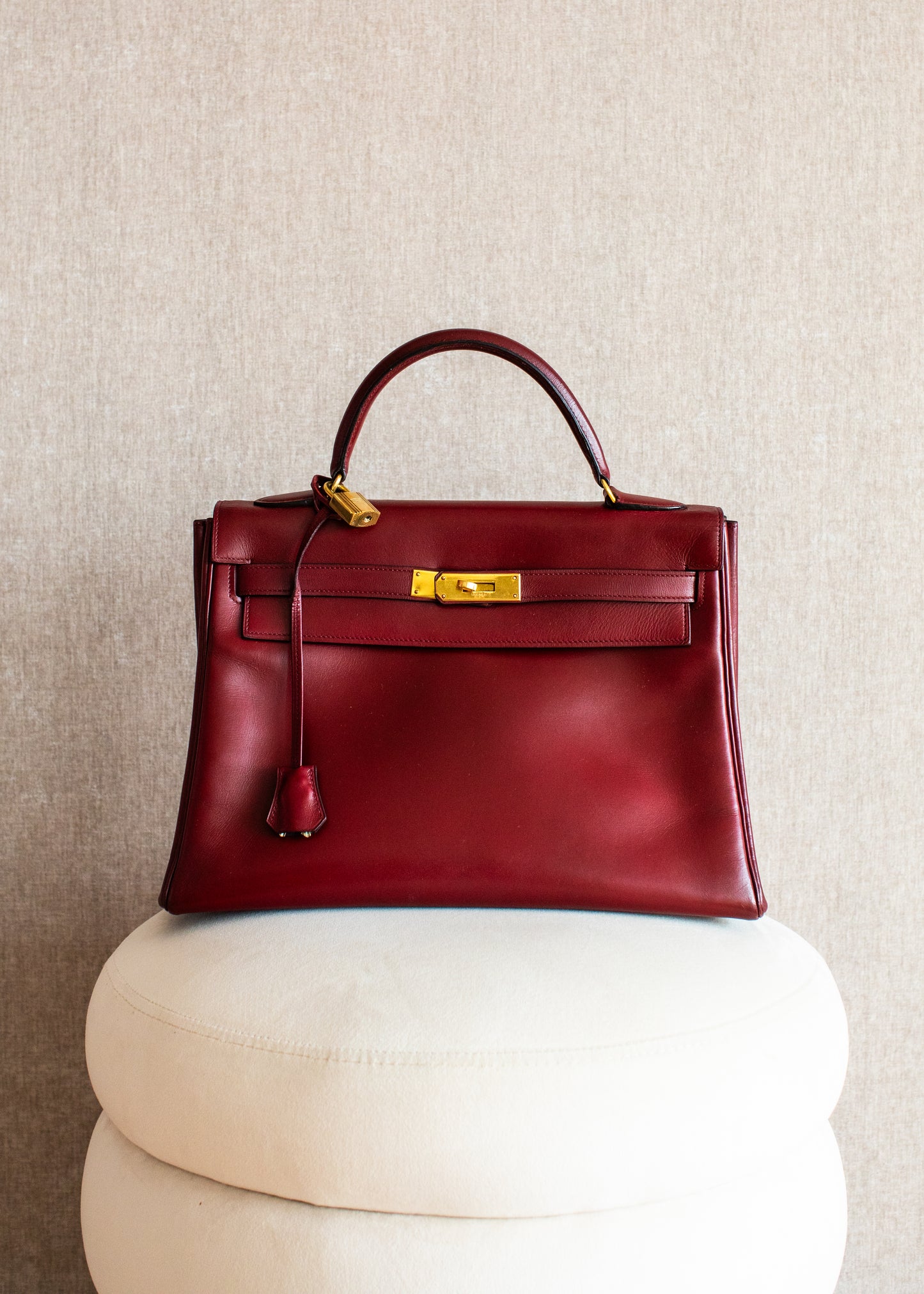 Hermès Kelly 32 Box Calf Rouge H