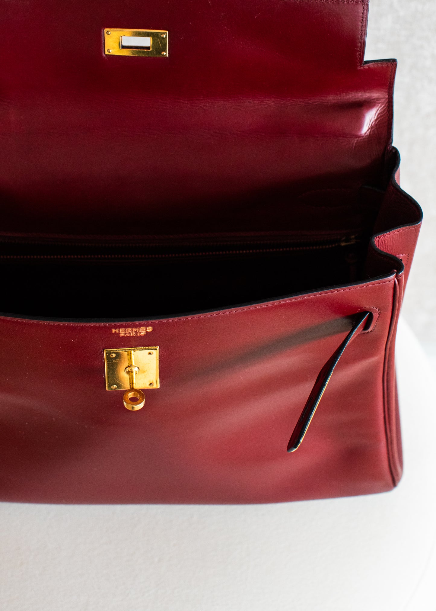 Hermès Kelly 32 Box Calf Rouge H