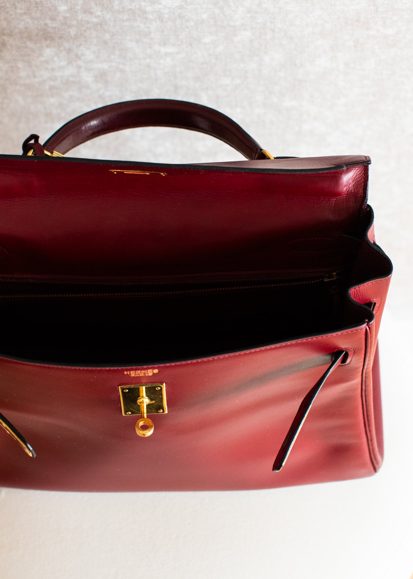 Hermès Kelly 32 Box Calf Rouge H